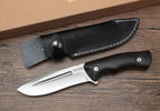 9'' New 440 Steel Fixed Blade Wood Handle Camping Tool VTH126