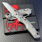 New Stone Wash M390 Steel Blade Full T4C Titanium Handle Pocket Survival Folding Tool VTF66T