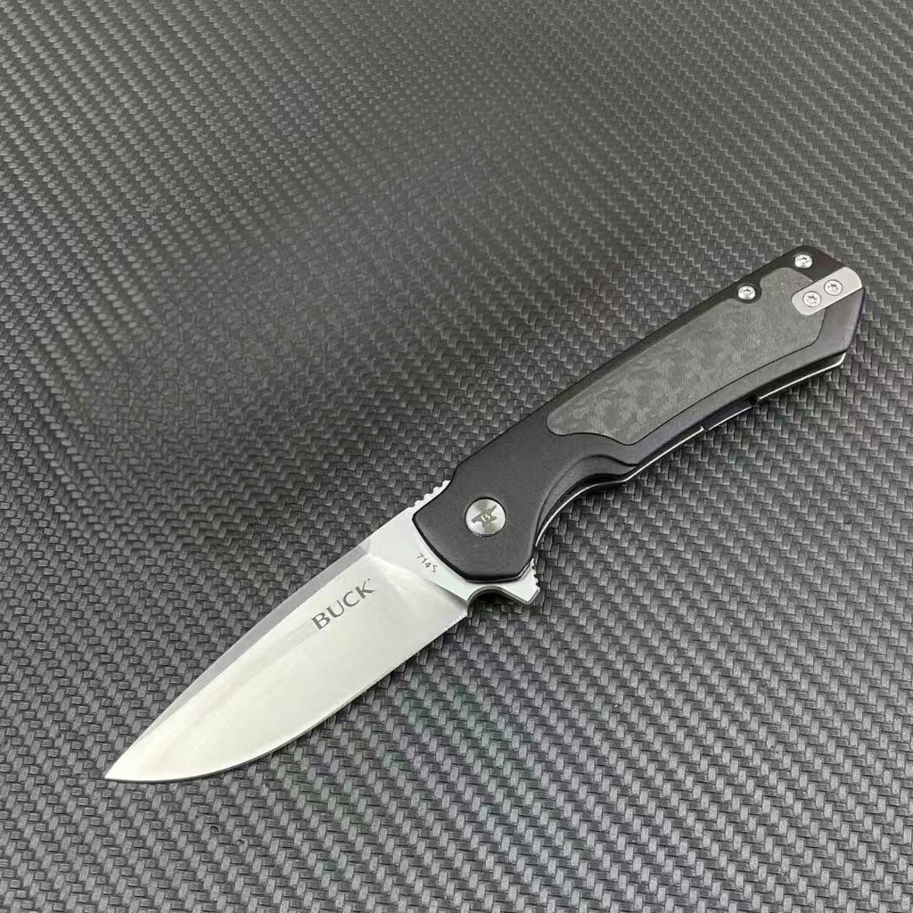7'' New D2 Blade Steels Handle Pocket Folding Camping Knife DF02