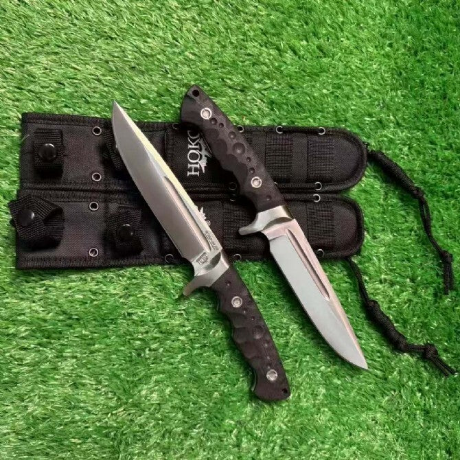 11'' New Full Tang D2 Steel Blade G10 Handle Camping Knife VTH97