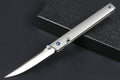 7.5'' New CNC D2 Steel Blade Full T4C Titanium Handle Pocket Camping Hiking Folding Knife DF43