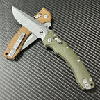 9''New StoneWash M390 Blade G10 Handle Pocket Folding Camping Tool VTF110G