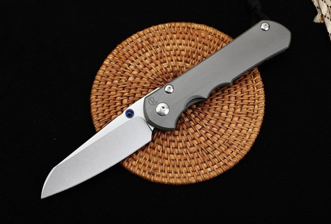 New CNC S35V Blade Sebenza 21 Style Full T4C Titanium Handle Pocket Camping Folding Knife DF188