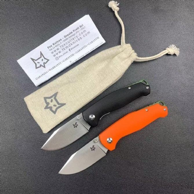 7'' New N690 Blade G10 Handle Camping Folding Knife VTF523