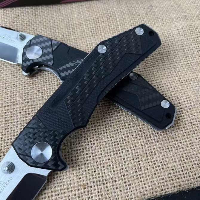 8'' New Fast Opening G10 Handle ZDP189 Steels Blade Pocket Folding Knife VTF109