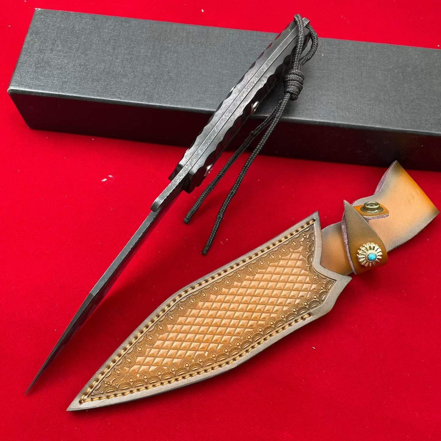 12'' New 9CR14MOV Steel Blade ABS Handle Camping Hunting Knife VTH49S