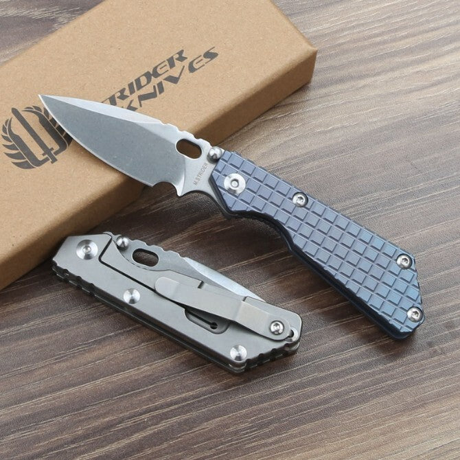 6.5'' New CPM154 Blade Full T4C Titanium Handle Pocket Camping Folding Knife VTF56