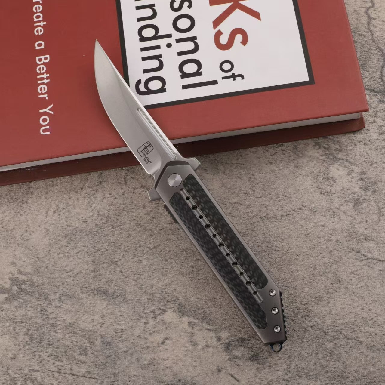 8.5''New Manual Folding Knife S35VN Blade Full T4C Titanium Handle Pocket Camping Knife VTF70