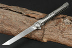 New Fast Opening M390 BladefFull T4C Titanium Handle Pocket Camping Folding Tool DF07