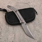 9.5'' New Manual Folding Tool 14C28N Blade Full T4C Titanium Handle  Folding Tool VTF57