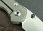 New CNC D2 Blade Sebenza 25 Style Full T4C Titanium Handle  Folding Tool DF16