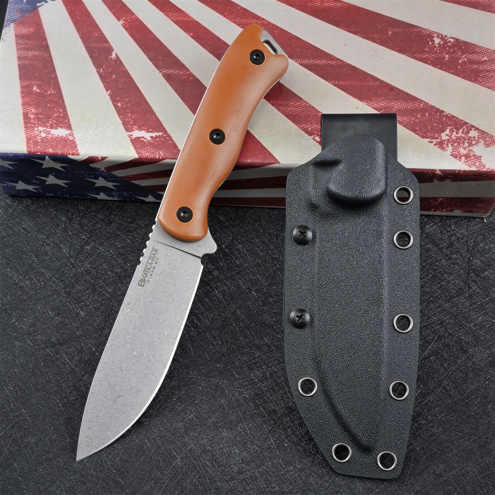 9'' New CNC DC53 Blade Full Tang G10 Handle Camping Knife VTH13