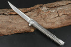 New Fast Opening M390 BladefFull T4C Titanium Handle Pocket Camping Folding Tool DF07