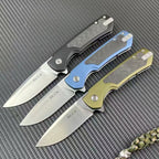 7'' New D2 Blade Steels Handle Pocket Folding Camping Tool DF02