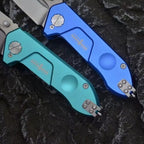 7'' New Manual Folding Tool N690 Blade Aluminum Handle Pocket Tool VTF156