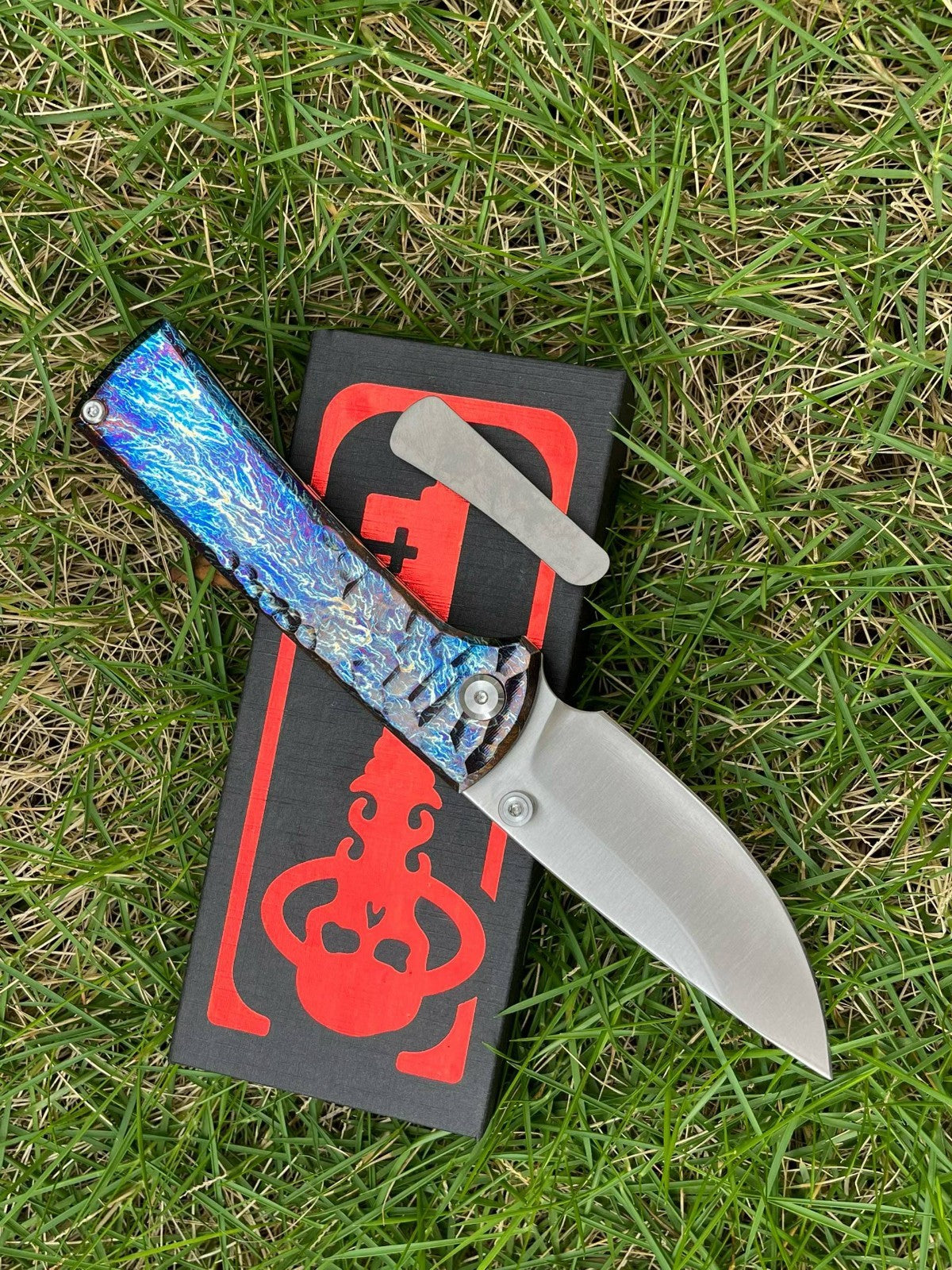 8'' New FoldingKnife M390 Blade Full T4C Titanium Handle Pocket Camping Knife VTF95G