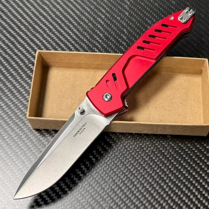 New N690 Blade Aluminum Handle Camping Pocket Folding EDC Knife VTF118