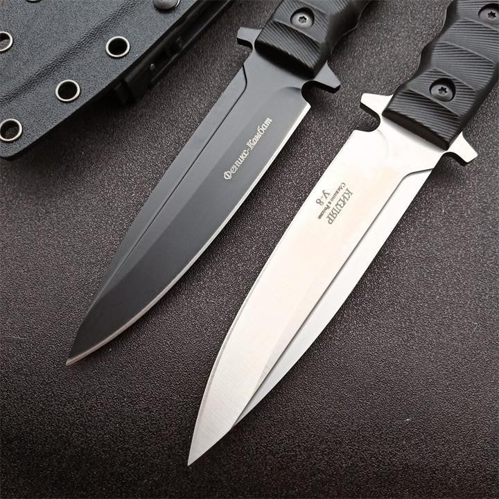 9'' New D2 Fixed Blade Nylon Glass Fiber Handle Collection Knife VTH06