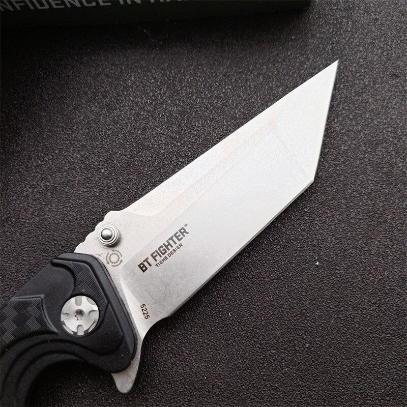 9'' New 8cr13mov Blade Fiber glass Handle Folding Camping Knife VT5225