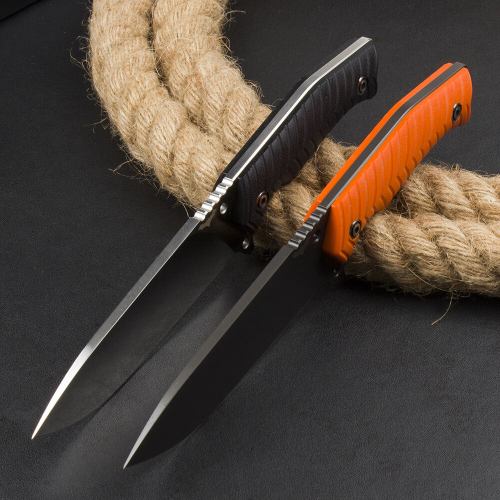 10'' New CNC DC53 Steel 5MM Blade G10 Handle Camping Knife VTH76