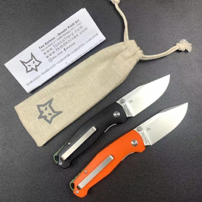 7'' New N690 Blade G10 Handle Camping Folding Knife VTF523