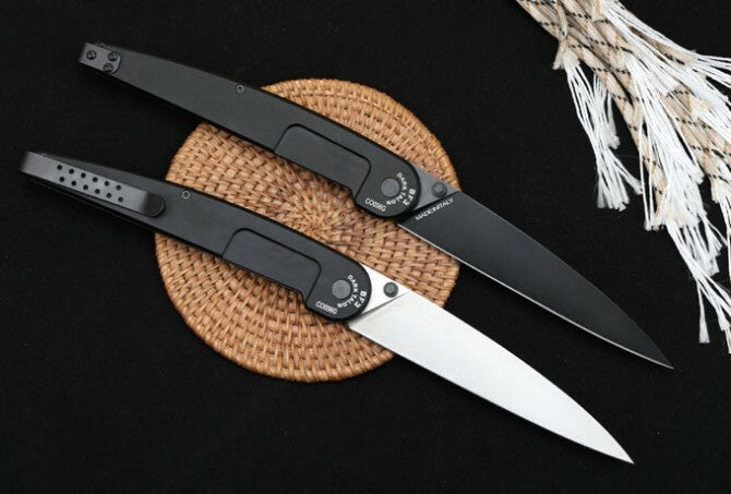 New Manual Folding Knife N690 Blade Aluminum Handle Pocket Knife VTF176