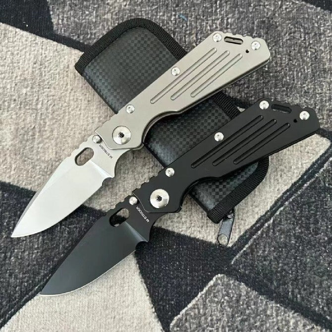 8''New CNC CPM154 Blade Full T4C Titanium Handle  Pocket Camping Folding Knife VTF36