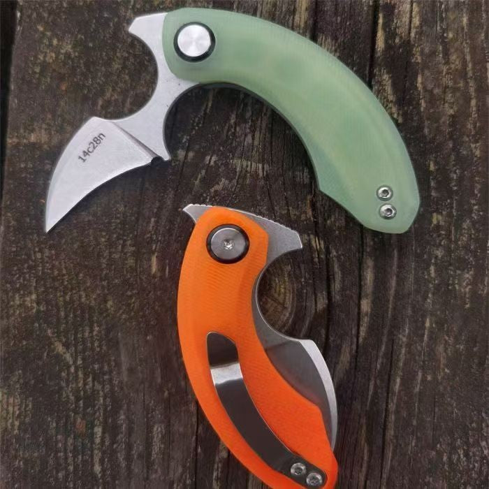 New Mini 14C28N Steels Blade G10 Handle EDC Pocket Folding Knife VTF33