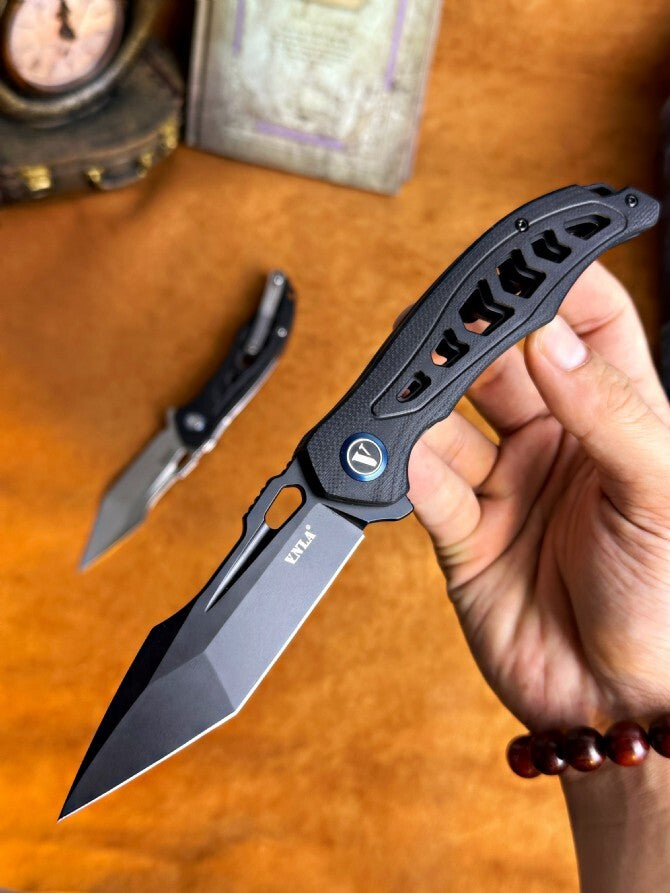 8'' New FoldingKnife 14C28N Blade G10 Handle EDC Knife VTF75