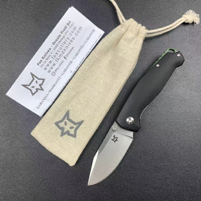 7'' New N690 Blade G10 Handle Camping Folding Knife VTF523