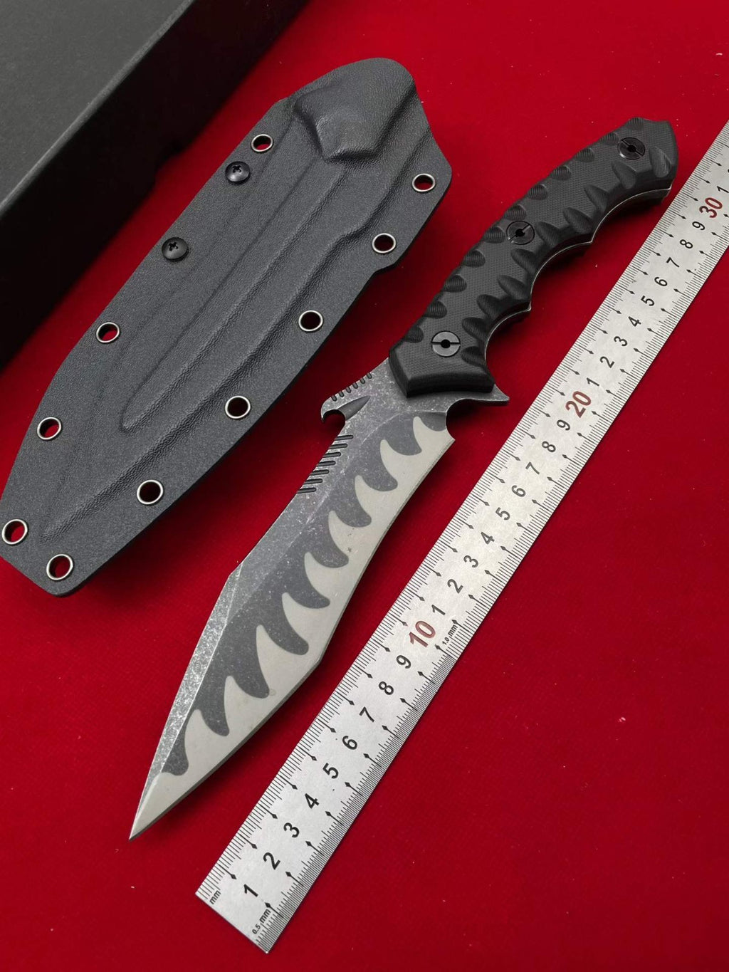 12'' New 9CR14MOV Steel Blade ABS Handle Camping Hunting Knife VTH49