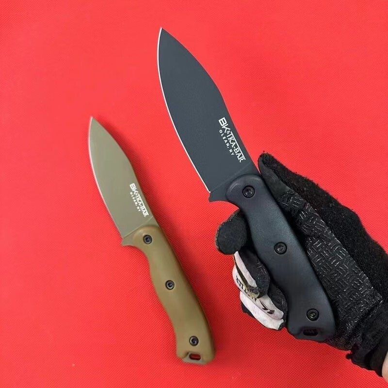 2Pcs/Lot 9'' New D2 Blade GlassFibre Handle Full Tang Camping Knife BK19