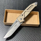 New N690 Blade Aluminum Handle Camping Pocket Folding EDC Tool VTF118