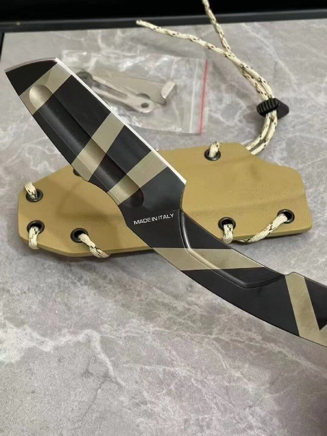9'' New N690 Steels Blade Full Tang Camping Knife VTH80