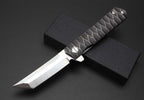 8'' New CNC D2 Blade Fast Opening Full Steel handle Pocket Folding Tool VTF51