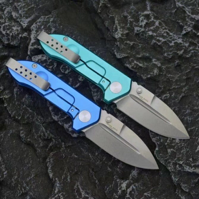 7'' New Manual Folding Knife N690 Blade Aluminum Handle Pocket Knife VTF156