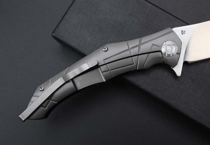 9'' New Manual Folding Knife D2 Steel Blade G10 Handle Pocket Folding Knife DF68