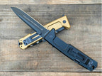 10'' New 5MM Blade Aluminum Handle Lockback Camping Pocket Folding Tool VTF80