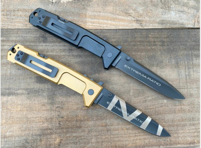 10'' New 5MM Blade Aluminum Handle Lockback Camping Pocket Folding Knife VTF80