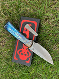 8'' New FoldingKnife M390 Blade Full T4C Titanium Handle Pocket Camping Knife VTF95G
