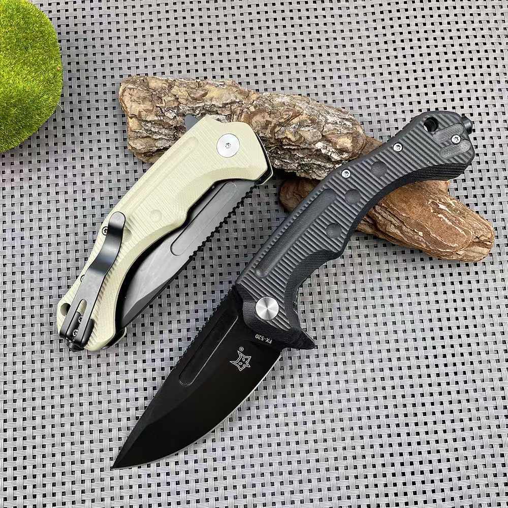 8.5'' New N690 Blade G10 Handle Folding Camping Knife VTF169