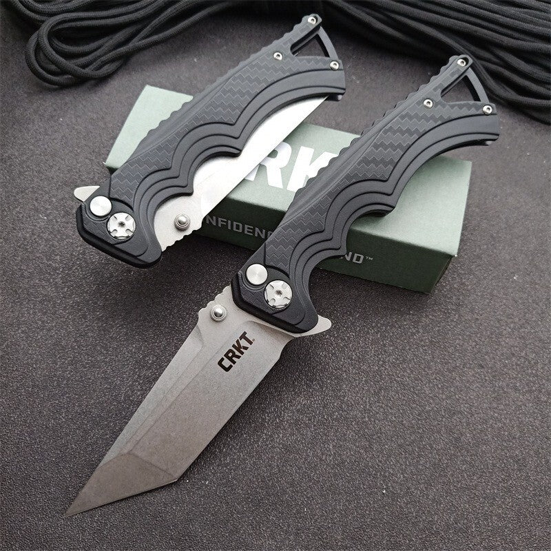 9'' New 8cr13mov Blade Fiber glass Handle Folding Camping Knife VT5225