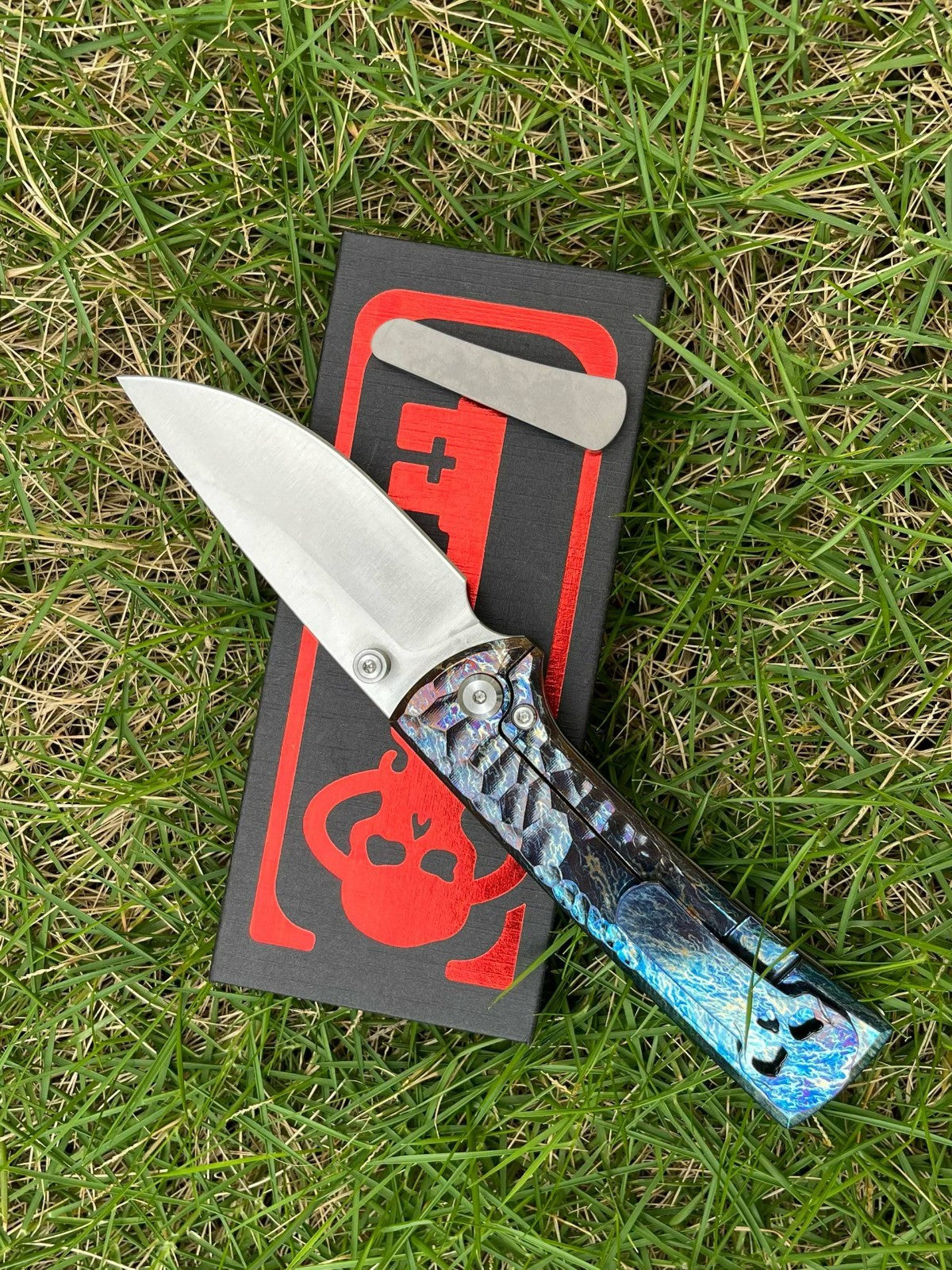 8'' New FoldingKnife M390 Blade Full T4C Titanium Handle Pocket Camping Knife VTF95G