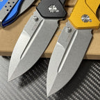 9.5'' New CNC Stone wash N690 Blade Aluminum Handle Survival Folding Tool VTF76