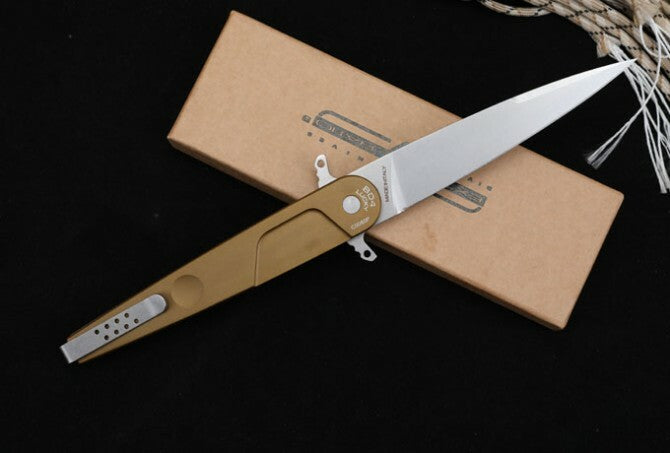 New Manual Folding Knife 3MM Blade Aluminum Handle Pocket Folding Knife VTF192