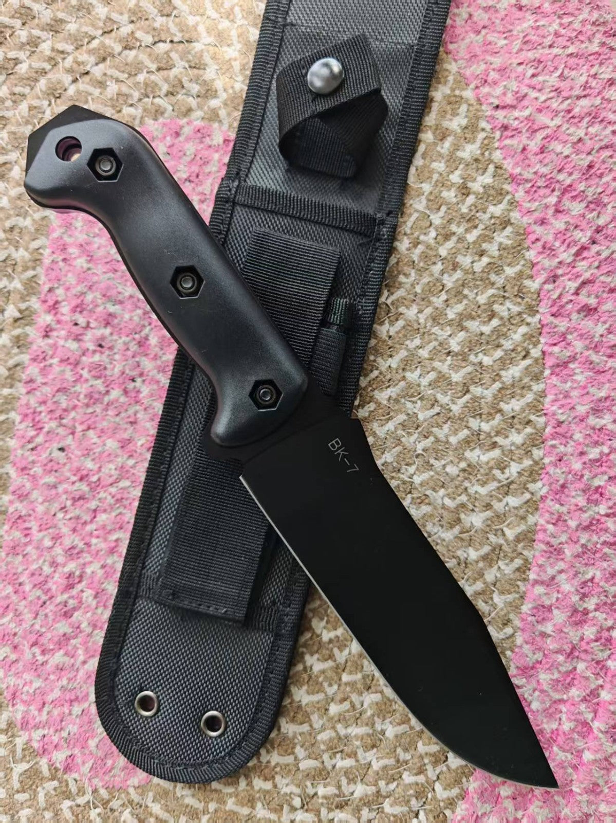 12'' New 1905Cro-Van Blade Fiberglass Handle Camping TKnife BK7