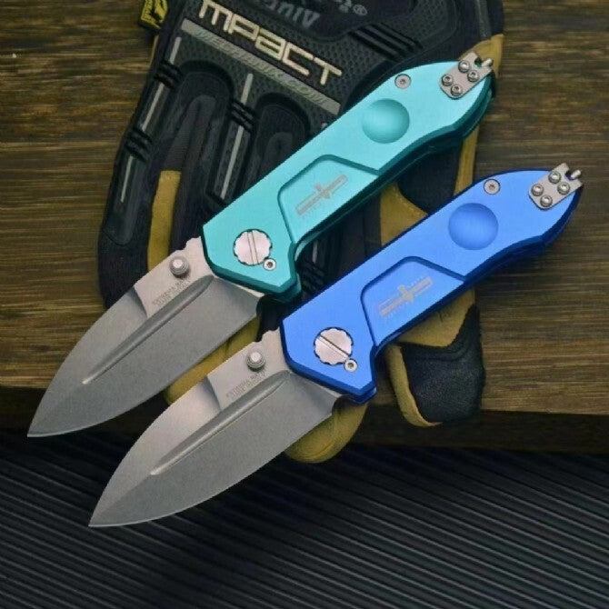 7'' New Manual Folding Knife N690 Blade Aluminum Handle Pocket Knife VTF156