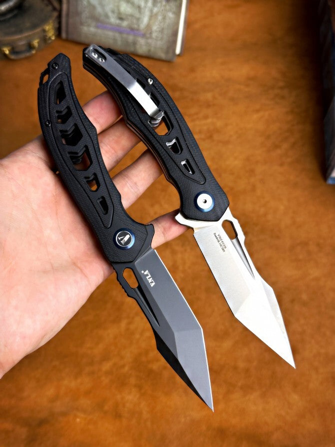 8'' New FoldingKnife 14C28N Blade G10 Handle EDC Knife VTF75