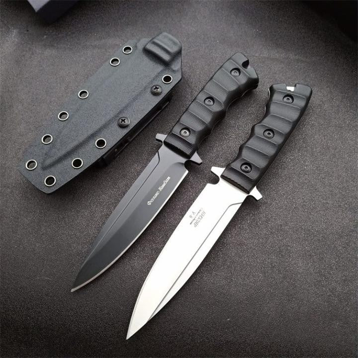 9'' New D2 Fixed Blade Nylon Glass Fiber Handle Collection Knife VTH06