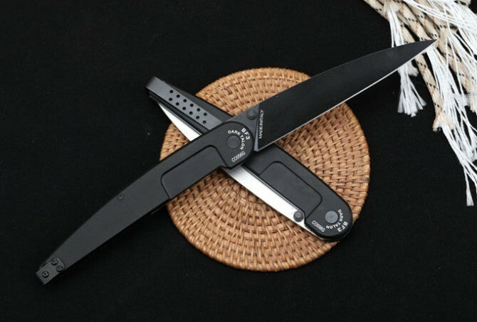New Manual Folding Knife N690 Blade Aluminum Handle Pocket Knife VTF176